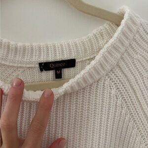 Quince Women's Ivory Knit Sweater